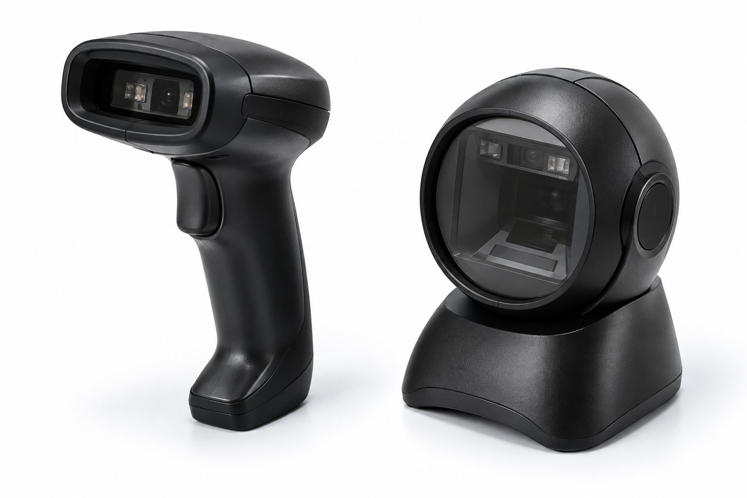 Barcode scanner on a clean studio background